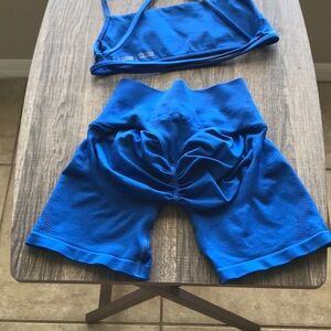 Prozis Women's Blue Shorts + sport bra